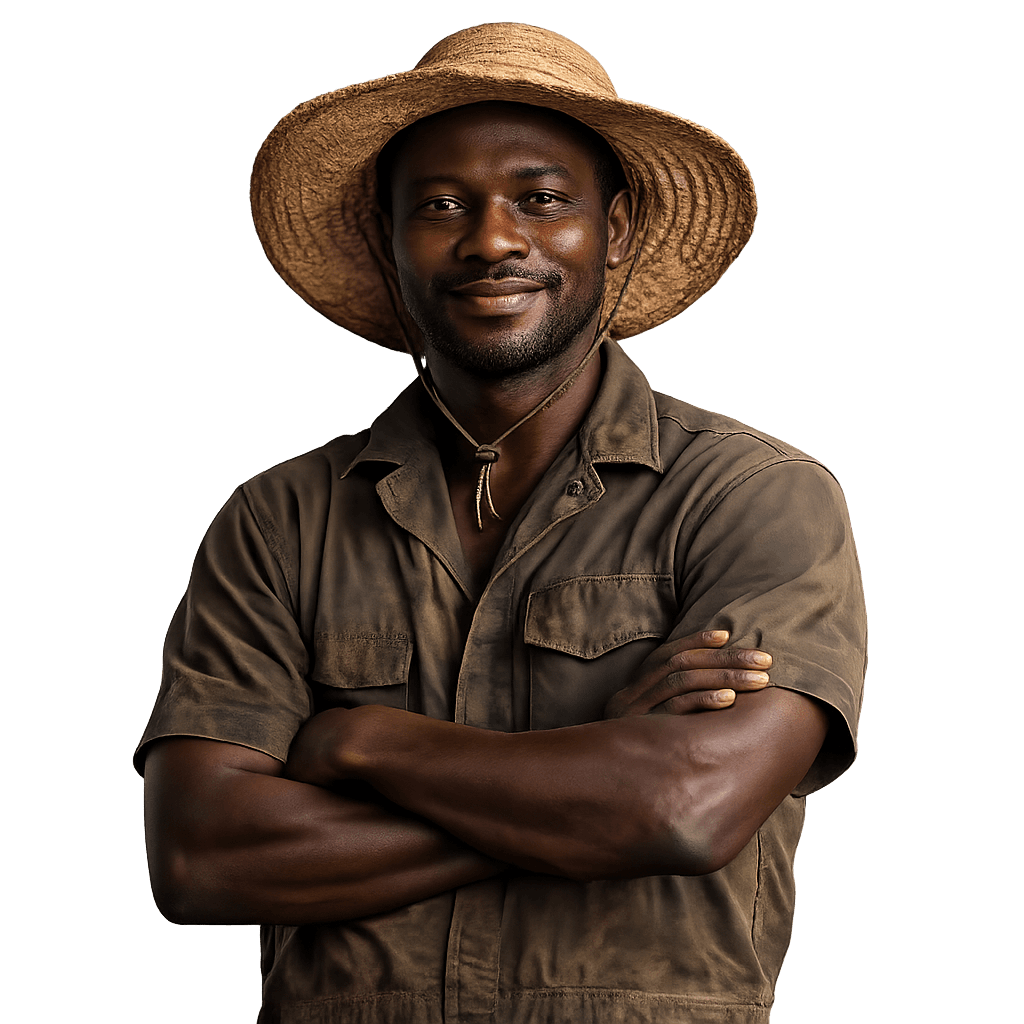 Smiling farmer