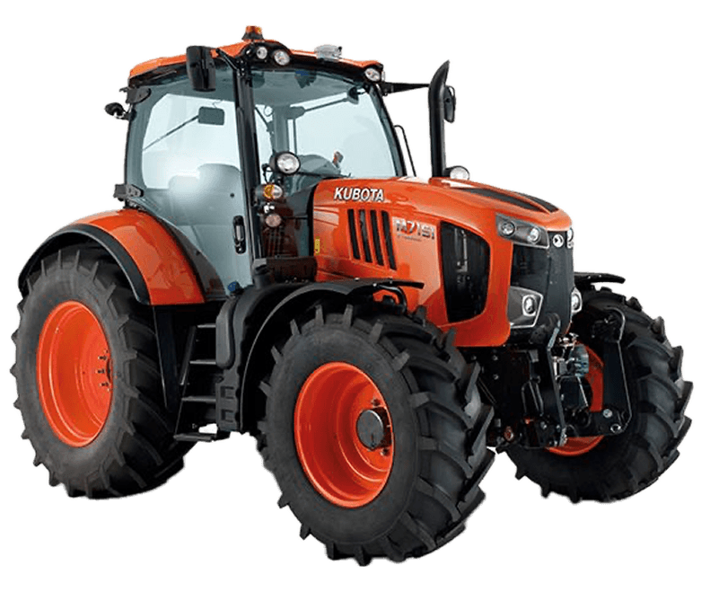 Orange tractor